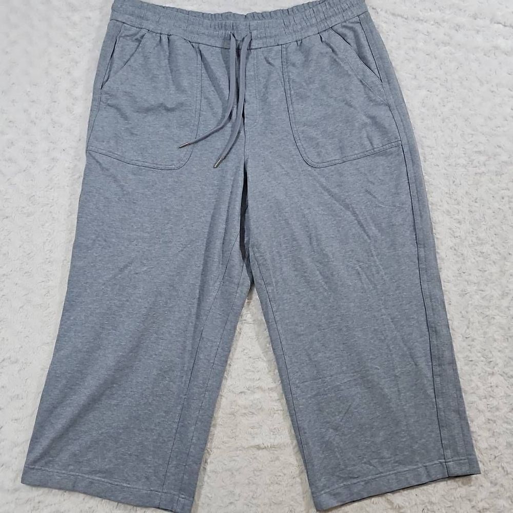 Athleta Womens Size 22 Farallon Heathered Wide Crop Womens Lounge Athleisure